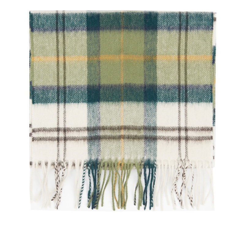 Barbour Wool Cashmere Tartan Scarf - (Ancient) | 1