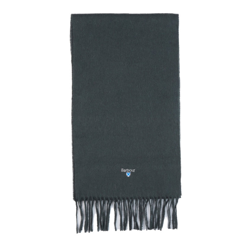 Barbour Plain Lambswool Scarf - (Forest Green) | 1