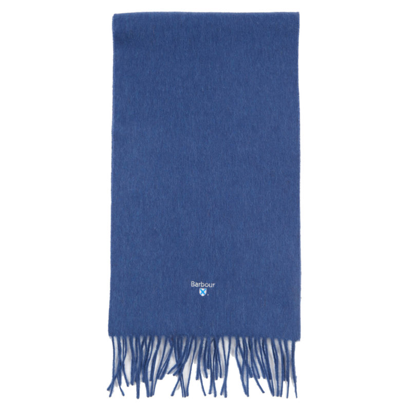 Barbour Plain Lambswool Scarf - (True Navy) | 1