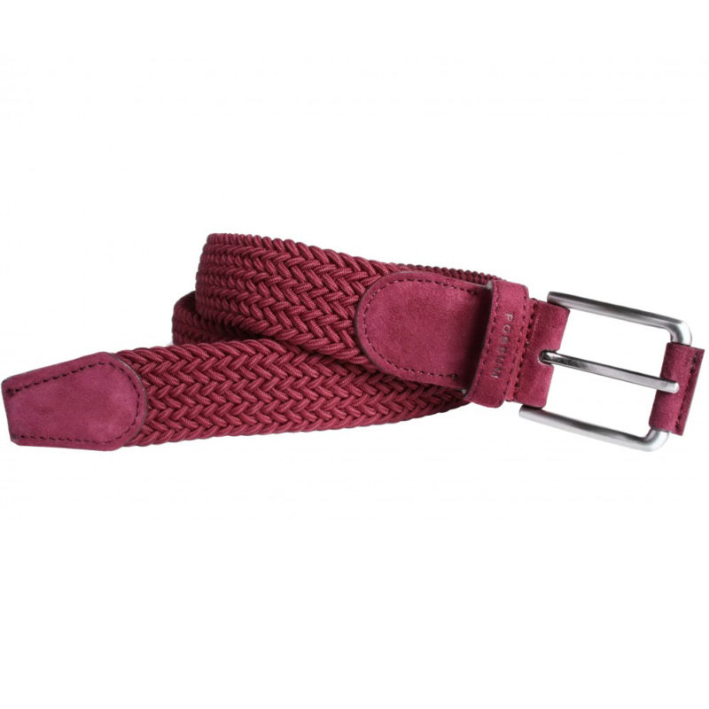 Possum Men's Elasticated Stretch Belt - (Burgundy) | 1