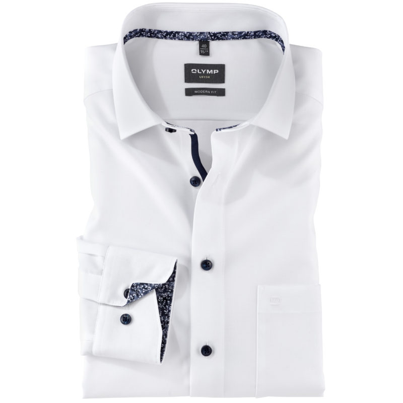 Olymp Men's Luxor Modern Fit Shirt - (White) | 1