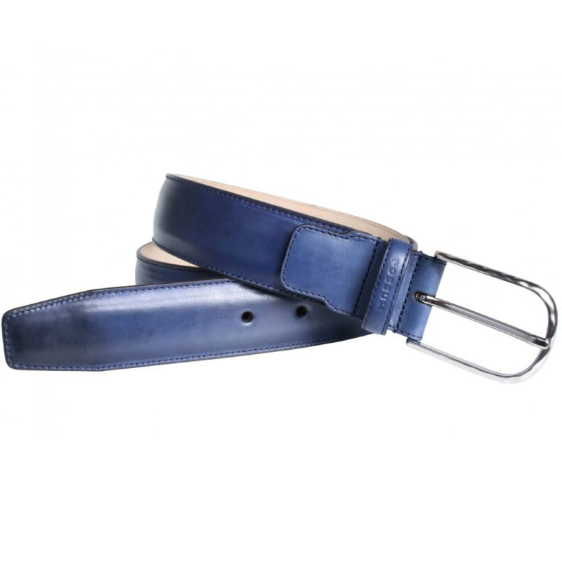 Possum Men's Calf Leather Belt - (Blue) | 1