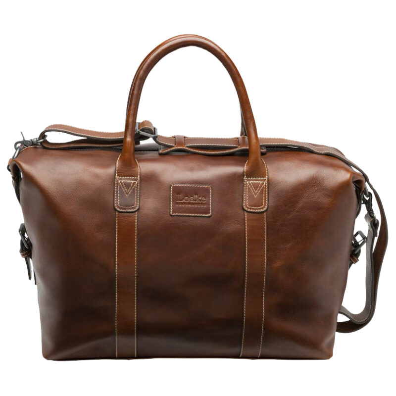 XBAGBALCH-FRONT-min Loake Balmoral Weekend Bag - (Brown) | 1