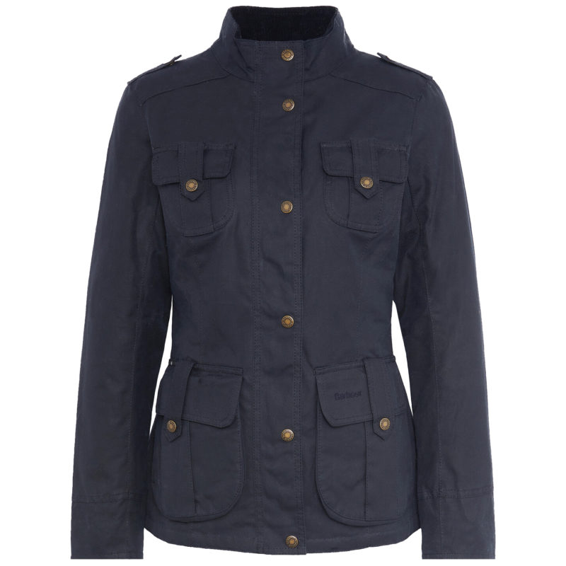 Barbour Women's Winter Defence Wax Jacket - (Navy/Classic) | 1