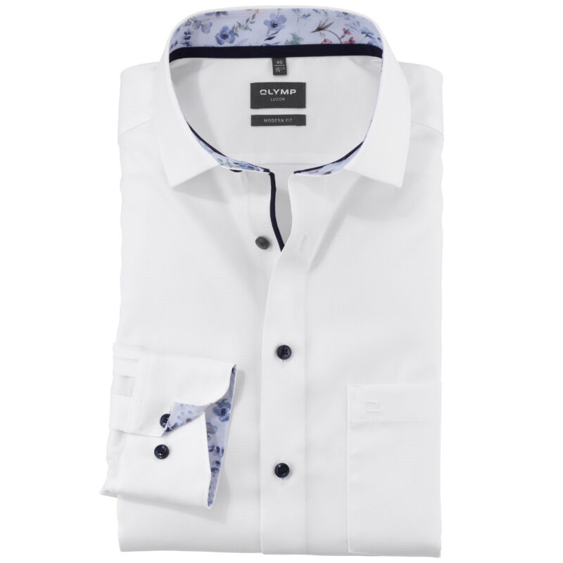 Olymp Men's Luxor Modern Fit Shirt - (White) | 1