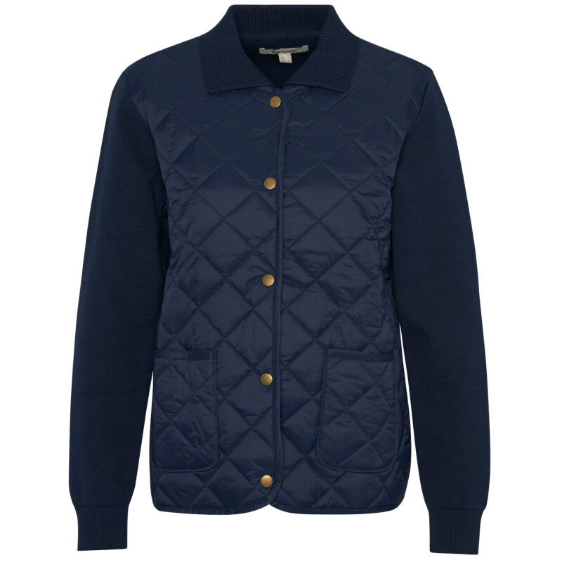 Barbour Women's Hollies Quilted Jumper - Classic Navy | 1