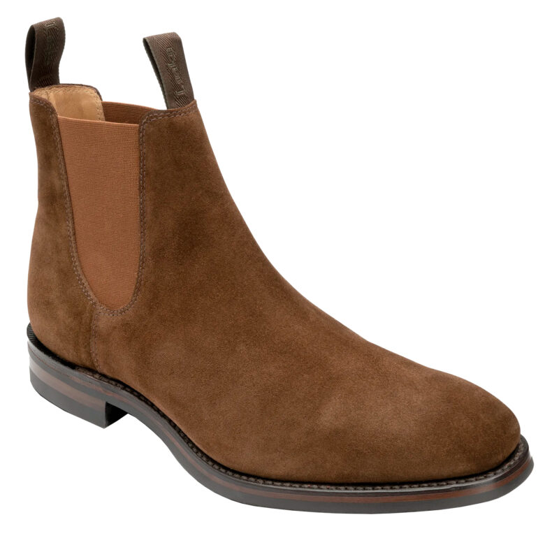 Loake Men's Chatsworth Chelsea Boot - Tobacco Suede | 1