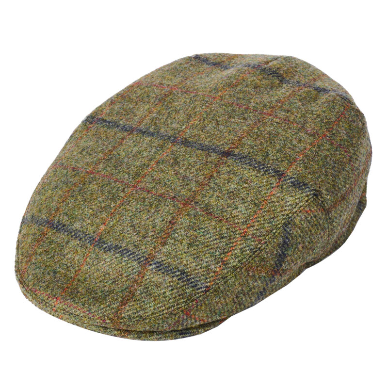 Failsworth Men's Newbury Mallalieus Tweed Cap 2504 - Green | 1