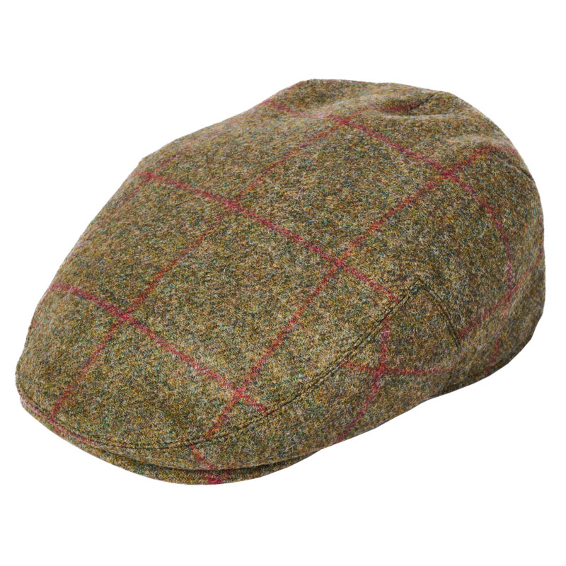 Failsworth Men's Newbury Mallalieus Tweed Cap 2505 - Green | 1