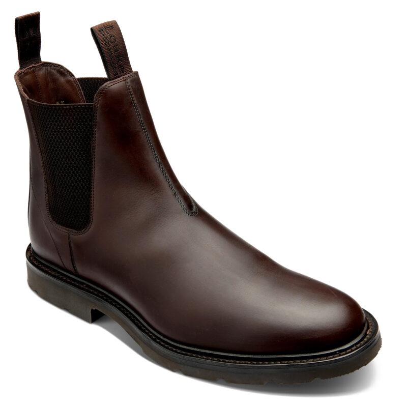Loake Men's Tintagel Waxed Suede Chelsea Boot - Brown | 1