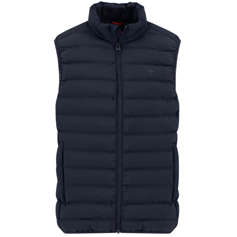 Fynch-Hatton Men's Basic Lightweight Gilet - Dark Navy | 1
